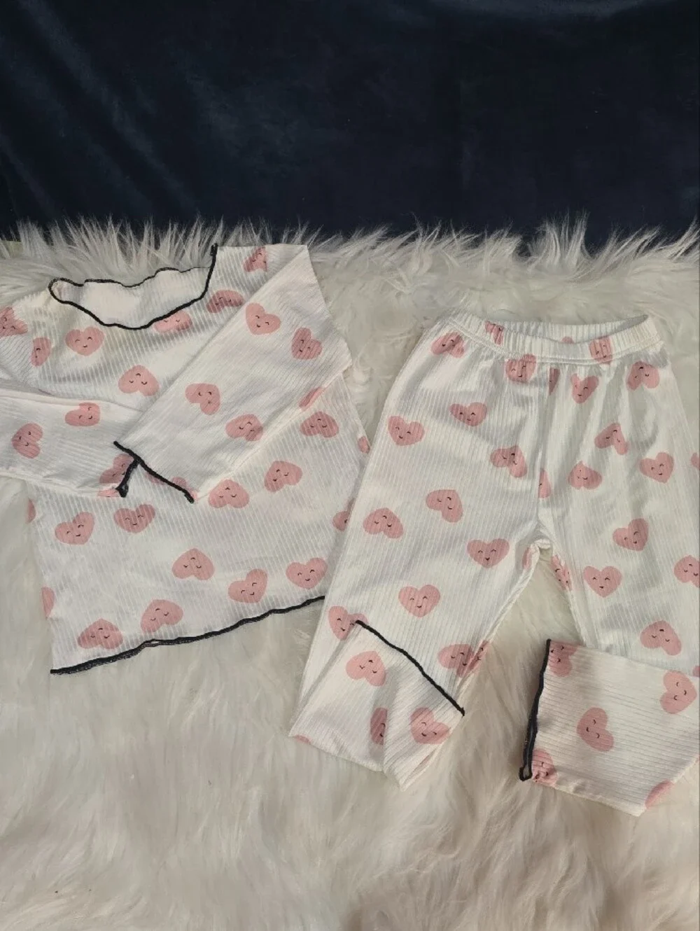2 Piece Polka Dot Heart Pajama Sets Bundle